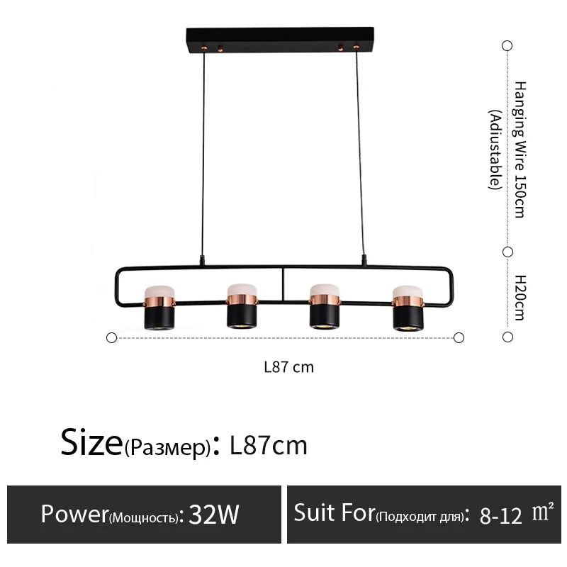 Nordic style designer lamp Dining table light art creative bar counter Kitchen bedroom bedside LED modern chandelier home decor