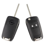 YIQIXIN - Funda plegable para llave de coche (2/3 botones), compatible con Opel/Vauxhall, Astra J, Zafira BC, Insignia, Mokka, Adam Cascade, Karl, Corsa, Meriva 