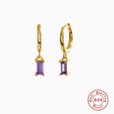 CANNER 925 Sterling Silver French Punk Hip-Hop Geometric Small Hoop Earrings for Women Gold Silver Party Jewelry Accessories