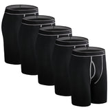 5Pcs Set Long Boxer Men Underwear Male Underpants Panties Sexy Clavin Underware Calzones BoxerShorts Boxer Shorts Homme Trunk