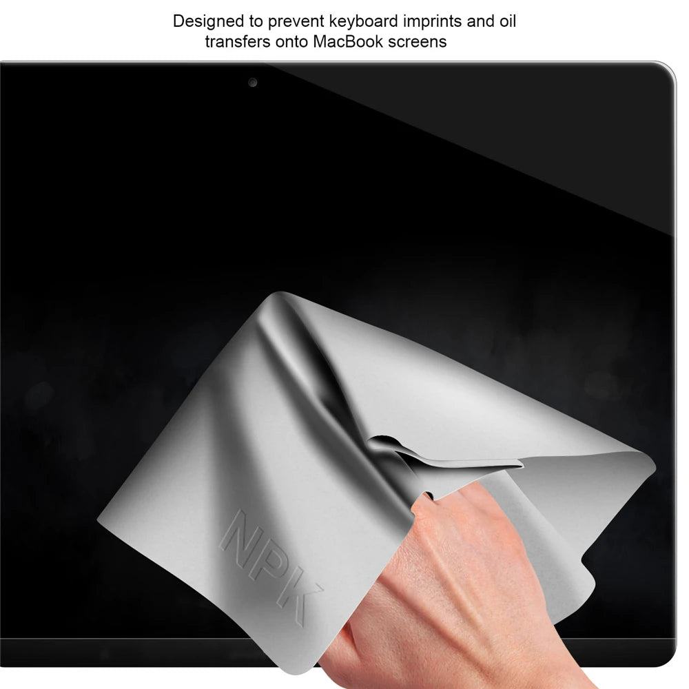 Funda protectora de microfibra para teclado de portátil, antipolvo, para MacBook Pro de 13/15/16 pulgadas