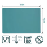 60X40cm Large Size Silicone Placemat Heat Insulation Cup Pad Tablecloth Table Mat Non-Slip Bowl Cup Coaster Kitchen Accessories