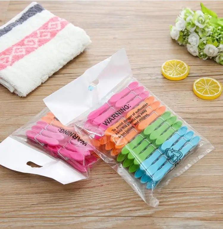 24Pcs High Quality Laundry Clothespins for Towels Socks Clips for Bed Sheet Hangers Racks Clip Clothes Pin Kitchen Home Supplies