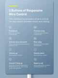 Baseus C17 Wired Earphone Type-C with Mic in-ear Wired Headphones For Xiaomi Samsung  NOTE 10 NOTE 20 S21 S20 Cellphone Headsets