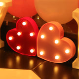 Alphabet Letter LED Lights Luminous Number Lamp Battery Warm Night Light for home Wedding Birthday Christmas party Decoration