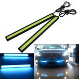1/2PCS 17cm COB LED 12V Daytime Running Lights Trunk Waterproof Auto Driving DRL Fog Lamp Car Styling Turn Signal Plate Light
