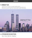ZENOTTIC Polarized Sunglasses for Men Shades Lightweight TR90 Frame UV400 Protection Square Outdoor Travel Driving Sun Glasses