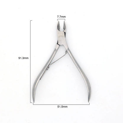 Nail Manicure Scissors Cuticle Cutter Nails Cuticle Nippers Dead Skin Remover Pedicure Stainless Steel Cutters Tools