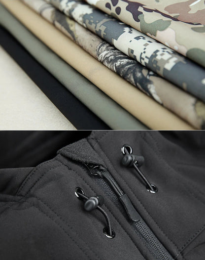 Chaquetas SoftShell de invierno para hombre, pantalones tácticos, para acampar, senderismo, caza, pesca, sudaderas de forro polar, abrigos, tallas S-5XL, pantalones cargo para exteriores.