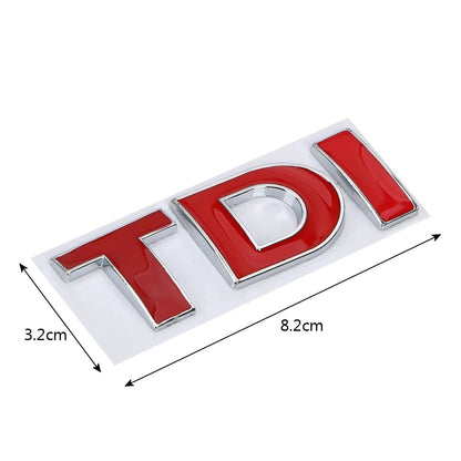 TDI Turbo Logo Decal Car Stickers Reflective 3D Metal Automotive Accessories for VW Polo T5 Golf 5 JETTA PASSAT CC MK4 MK5 MK6
