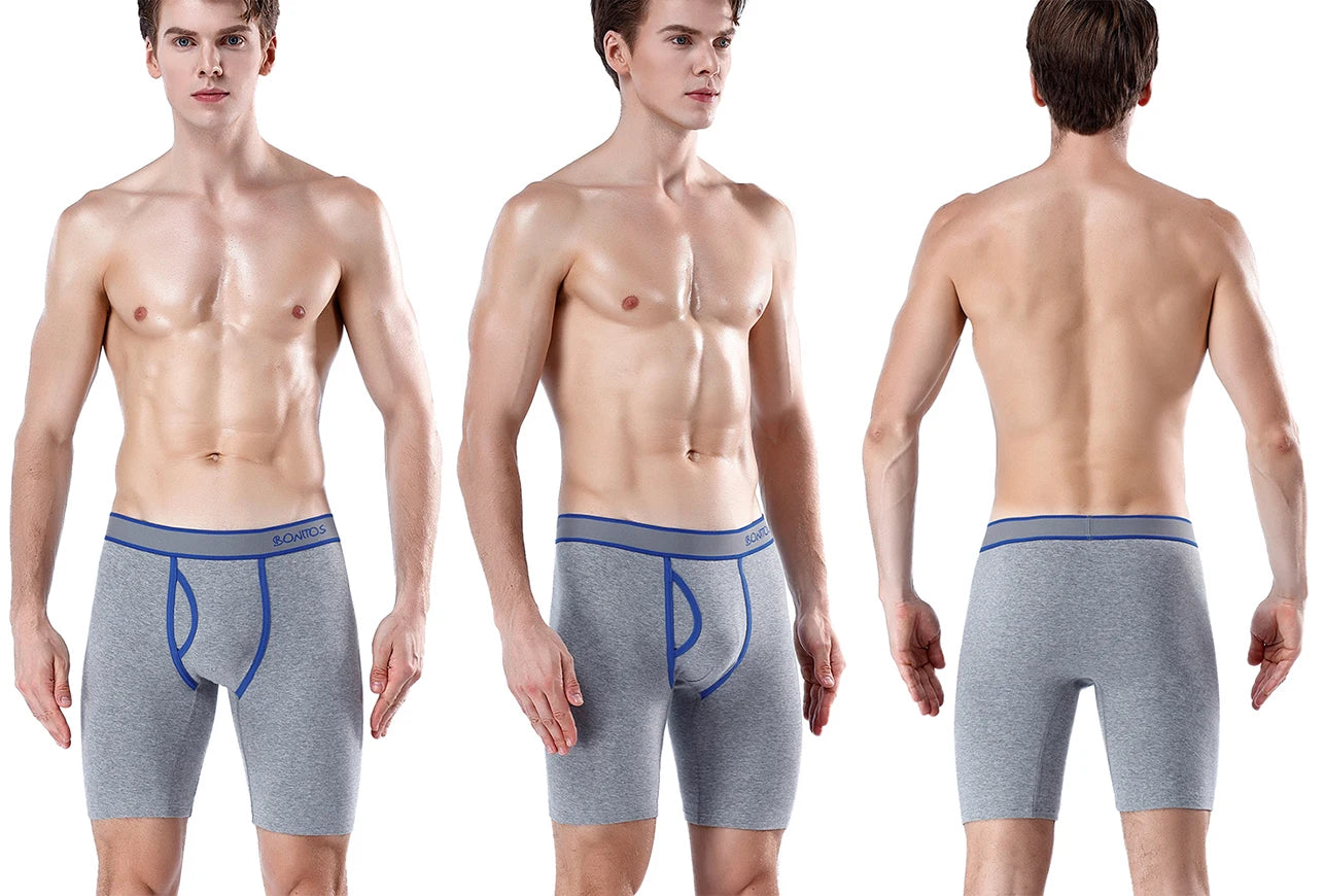 5Pcs Set Long Boxer Men Underwear Male Underpants Panties Sexy Clavin Underware Calzones BoxerShorts Boxer Shorts Homme Trunk