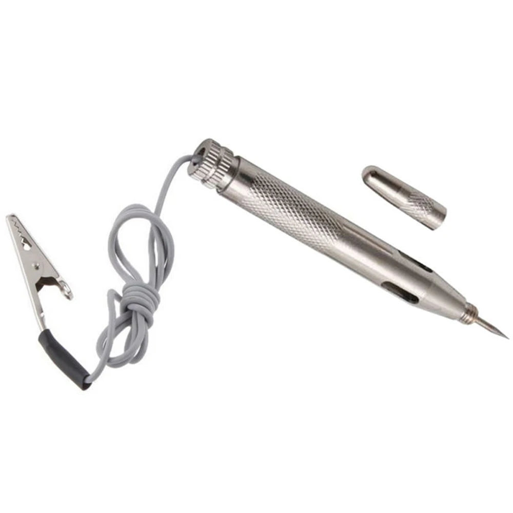 DC 6V 12V 24V Car Motorcycle Circuit Voltage Tester fuses Test Pen Automotive Circuit Tester Detector Cable and Clip