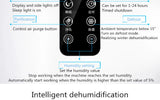 2.2L Intelligent Remote Dehumidifier Air Dryer Purifier Humidity-control Defrost Automatic Shut-down Moisture Absorption Machine