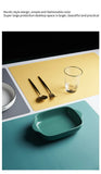 60/40cm Oversized Food Grade Silicone Waterproof Placemat Heat Insulation Anti-Skidding Washable Table Mat For Kitchen Dinner