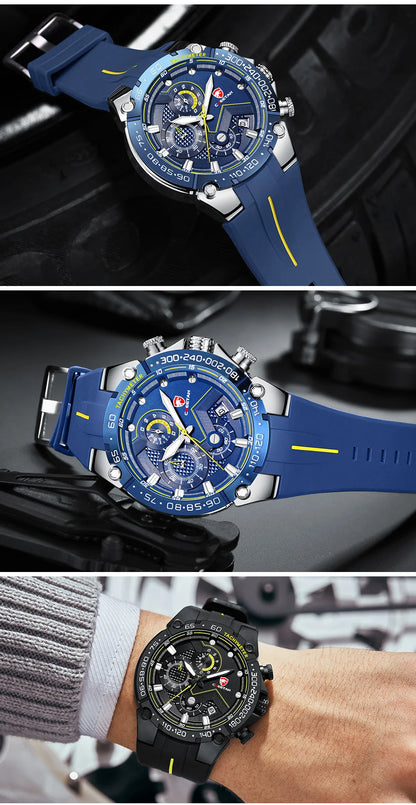 CHEETAH New Watches Mens Luxury Brand Big Dial Watch Men Waterproof Quartz Wristwatch Sports Chronograph Clock Relogio Masculino