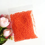 200 unidades/bolsa de 2,5-3 mm de perlas de hidrogel de agua y cristal Orbiz, bolas de cultivo de polímero para flores, decoración del hogar y bodas. 