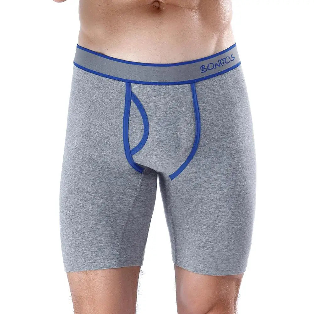 NICE Men Boxer Long leg Boxer Men Underwear Men Underpants Erkek Natural Cotton Sexy Boxer Shorts Top Brand Underwear Soft