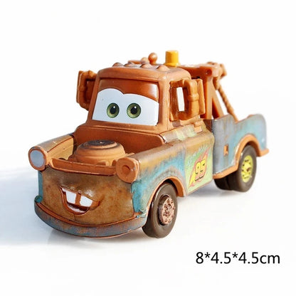 Disney Pixar Cars 3 2 Metal Diecast Car Toy Lightning McQueen Queen of England Fritter Miss For Kids Boy Birthday Toy Car Gifts