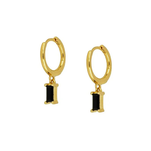 CANNER 925 Sterling Silver French Punk Hip-Hop Geometric Small Hoop Earrings for Women Gold Silver Party Jewelry Accessories