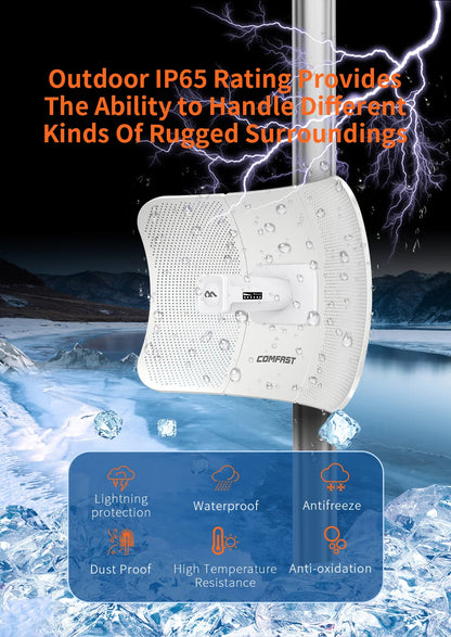 5-25Km Long Range 30dBm High power Outdoor wifi CPE 900Mbp 5G 26dbi Antenna Access Point Wifi Signal Amplifier Bridge Router AP