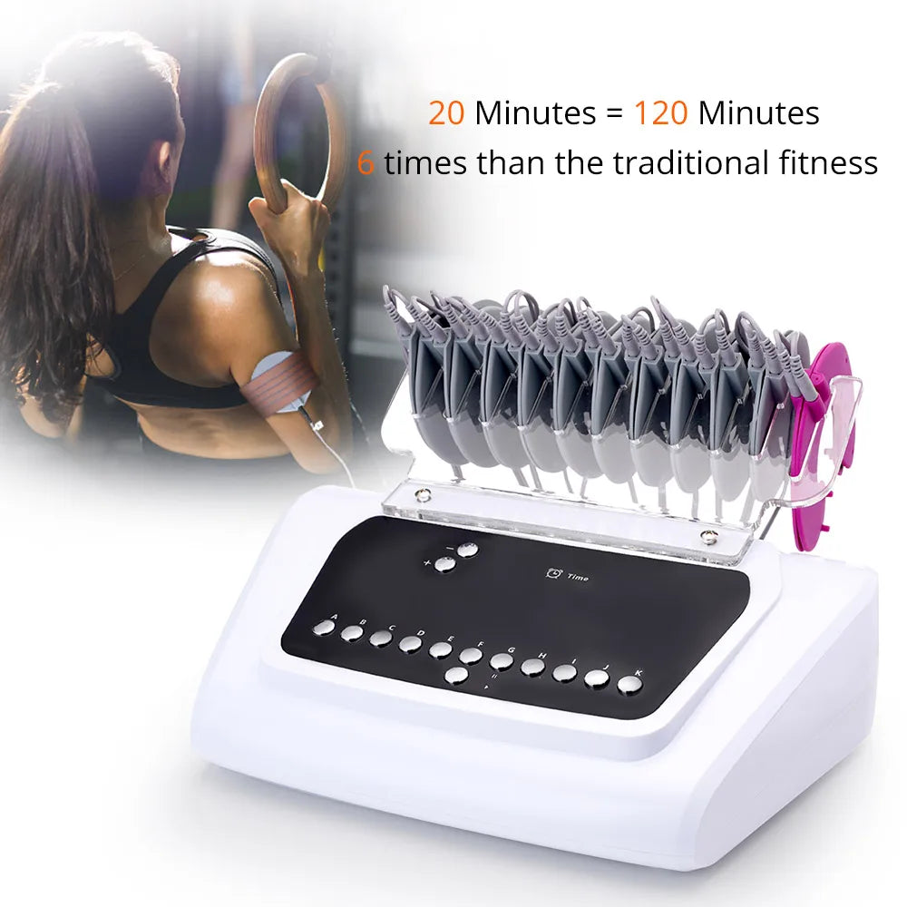 2in1 Bio Microcurrent Body Shape Breast Enhancement Massager Electrostimulation Machine EMS Muscle Stimulator