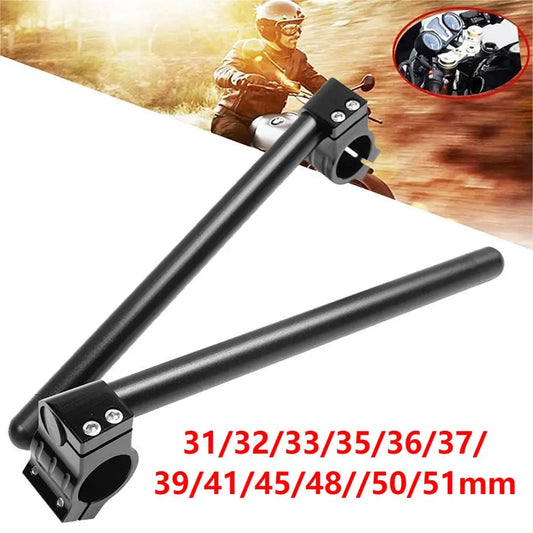 Motorcycle Universal 7/8"22mm Handlebar Aluminum Riser Rised Adjustable CNC Handlebar Clip-Ons Fork Handle Bars Clip Ons
