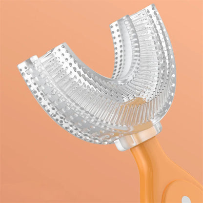 Children's 360 Degree Infant U-shaped Toothbrush Baby Health Teethers Soft Silicone Baby Brush Kids Teeth Oral Care Cleaning