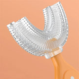 Children's 360 Degree Infant U-shaped Toothbrush Baby Health Teethers Soft Silicone Baby Brush Kids Teeth Oral Care Cleaning