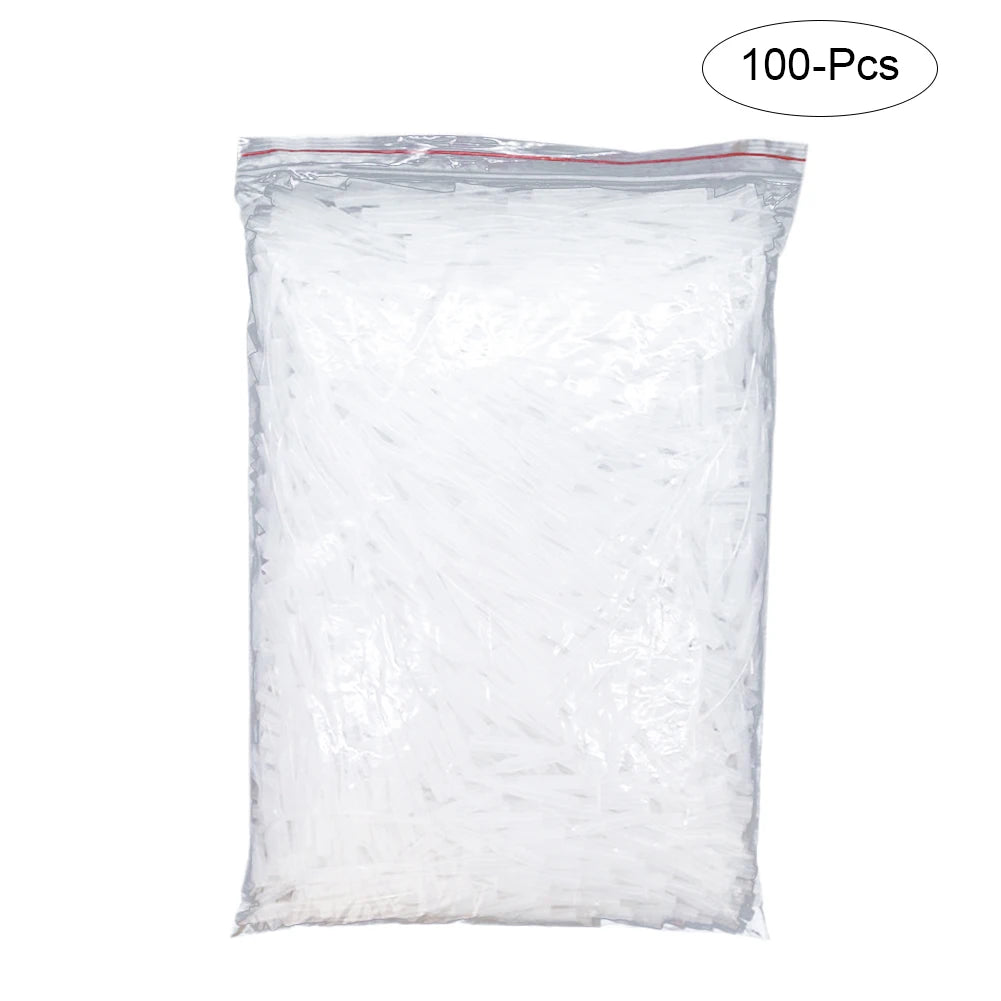 100Pcs Glue Micro-Tips Plastic Glue Bottle 502 Glue Rubber Hose Rubber Drip Tube Mouse Tail Dispensing Needle Dispensing Hose