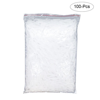 100Pcs Glue Micro-Tips Plastic Glue Bottle 502 Glue Rubber Hose Rubber Drip Tube Mouse Tail Dispensing Needle Dispensing Hose