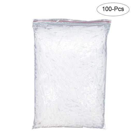100Pcs Glue Micro-Tips Plastic Glue Bottle 502 Glue Rubber Hose Rubber Drip Tube Mouse Tail Dispensing Needle Dispensing Hose