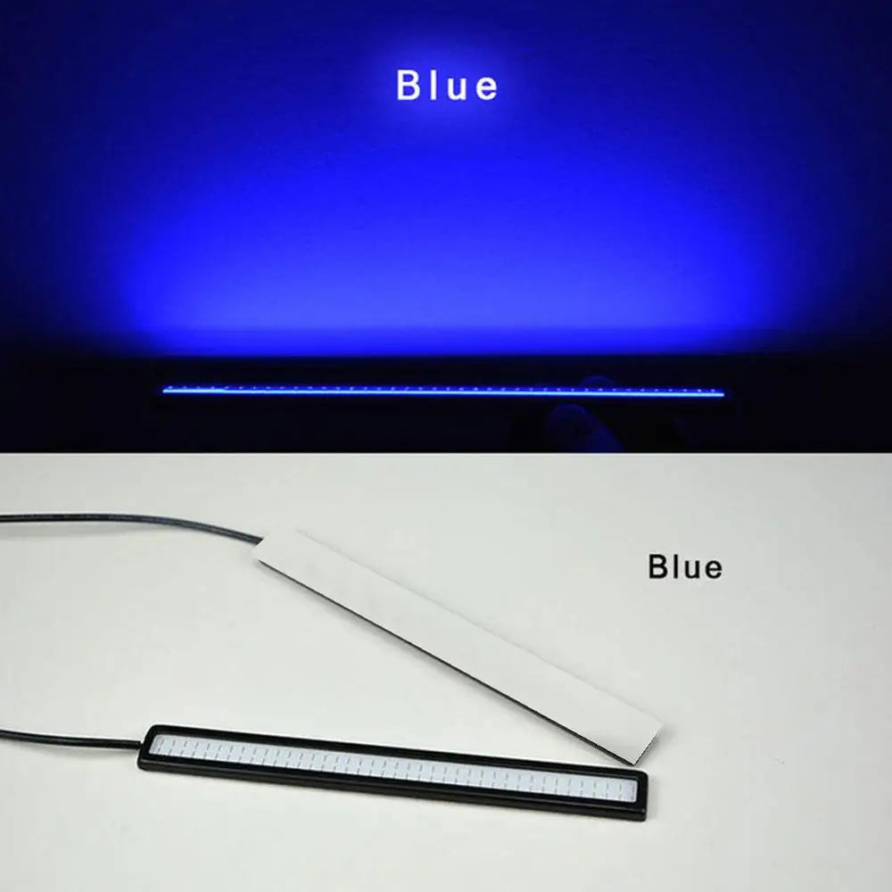 1/2PCS 17cm COB LED 12V Daytime Running Lights Trunk Waterproof Auto Driving DRL Fog Lamp Car Styling Turn Signal Plate Light