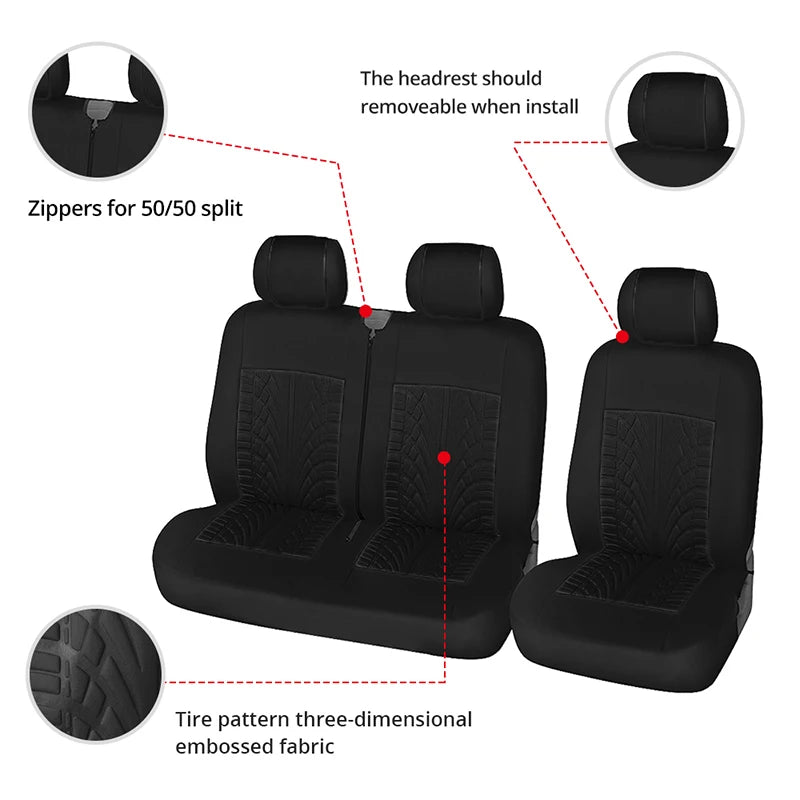 2+1Car Seat Covers Universal For Most Car Seat Protector Cover 1/2pcs Car seat covers  Auto Interior Accessories