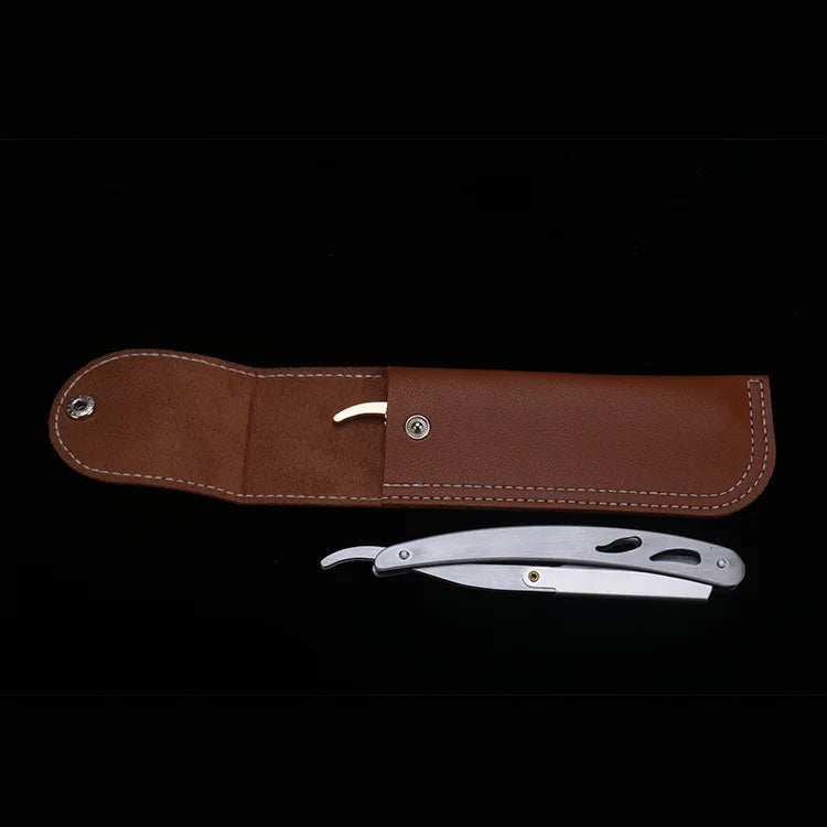 Stainless Steel Folding Shave Knife Beard Straight Razor Hair Dressing Tool Men Manual Convenience Hair Trimmer Shaver Barbeador