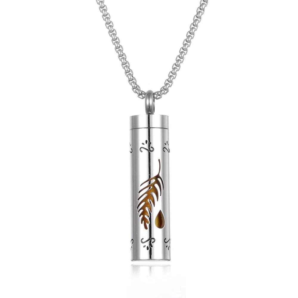 Stainless Steel Aromatherapy Necklace Diffuser Pendant Aroma Diffuser Locket Perfume Essential Oil Diffuser Pendant Necklace