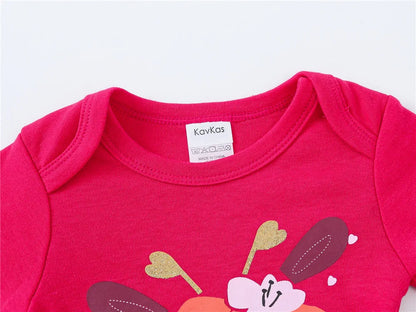 Conjunto de 3/6 piezas de ropa de moda para bebés Kavkas, conjunto de algodón suave de manga larga para otoño, mono para niños y niñas, body para recién nacidos