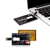 USB Flash Drive High Speed ​​Bank Credit Card Pen Drive 4GB 8GB 16GB Pendrive 32GB 64GB Memory Usb Stick Flash Drive 128GB