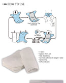 [Littles&amp;Bloomz] Insertos lavables reutilizables, protectores de refuerzo para pañales de tela de bolsillo real, inserto de microfibra de carbón de bambú