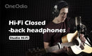 Oneodio Studio HIFI 3.5/6.35mm Wired Headphones Professional Monitor Headphones Over Ear Hi-Res DJ Headset With Mic For Guitar