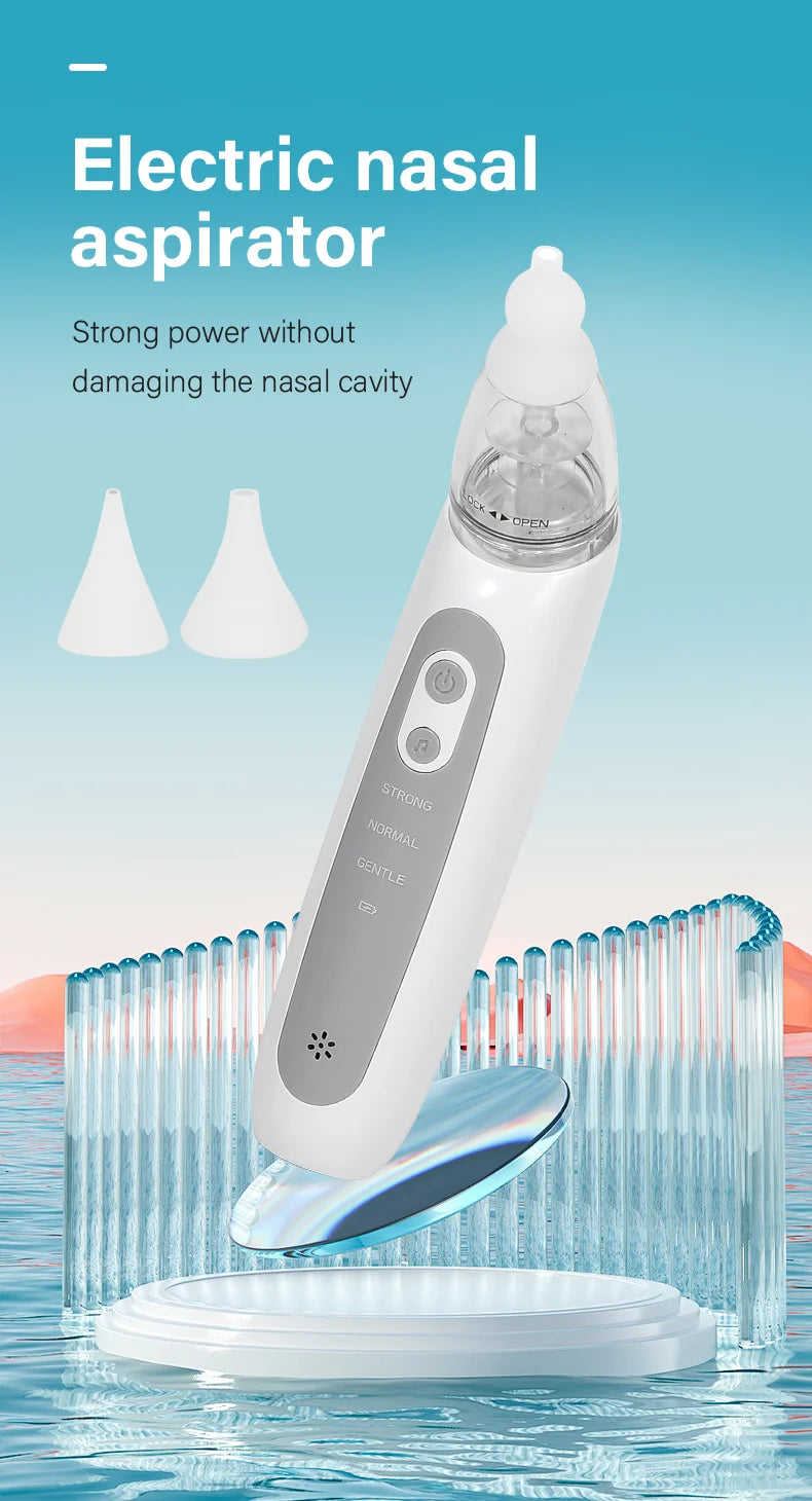 2025 New Pattern Baby Electric Nasal Aspirator, Charging Version, Newborn Baby Nasal Aspirator Sucks Out Mucus to Prevent Nasal Congestion