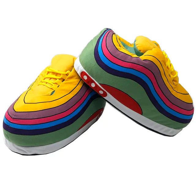 Warm Home Slippers for Men and Women, One Size Fits Most Sneakers, Indoor Cotton Shoes, Bedroom Floor Sliders, Unisex, Female, Winter 