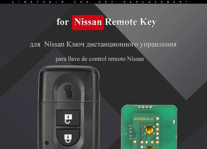 jingyuqin Keyless Remote key 433MHz ID46/4D60 for Nissan X-trail Qashqai Pathfinder Micra NV200 285E3-4X00A /EB30A/ AX605/BC00A