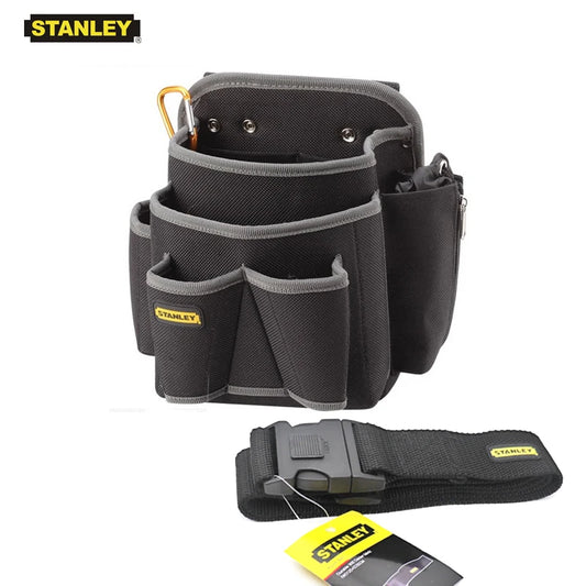 Stanley Electrician's Waist Bag, Tool Holder, Storage Organizer, Hand Tool Holder, Electrician's Belt, 5 Pockets, 1 pc