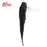 Rabo de cabelo com trança 75cm textura afro kinky straight