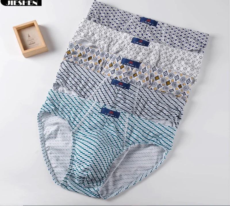 100% Cotton Briefs Mens Comfortable Underpants Man Underwear M/L/XL/2XL/3XL/4XL/5XL 5pcs/Lot Free &amp; Drop Shipping
