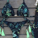 Conjunto de bikini sexy 2021 de 2 piezas con estampado de calor, traje de baño deportivo para mujer, ropa de playa, traje de baño push-up acolchado, mono de baño exquisito