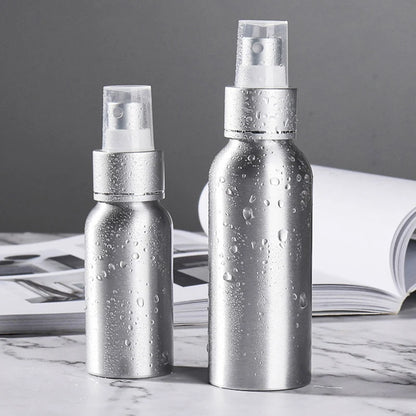 30ml/50ml/100ml/120ml/150ml/250ml Aluminum Empty Spray Bottle Mini Travel Refillable Perfume Cosmetic Container Sprayer Atomizer