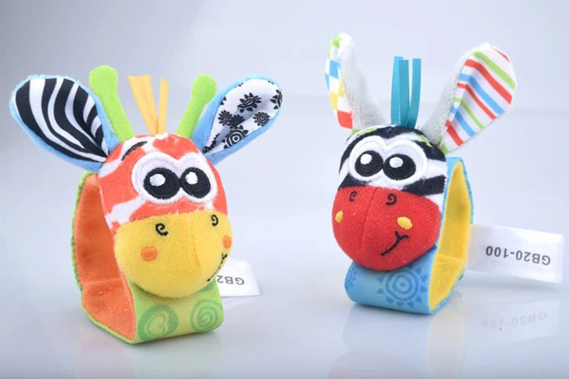 Baby Toys 0 6 12 Months Cute Stuffed Animals Baby Rattle Socks Wrist Baby Rattles Newborn Toys Make Sounds Games For Babies
