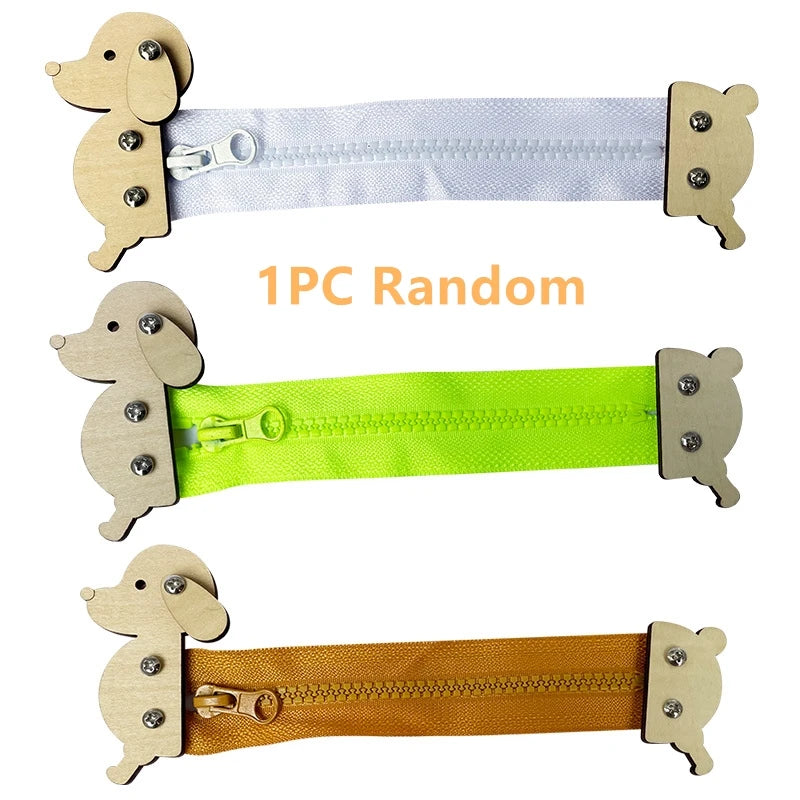 Kids Busy Board DIY Toys Basic Life Skill Training Montessori Educational Lock Cognition Activity Accessorie Material Learning