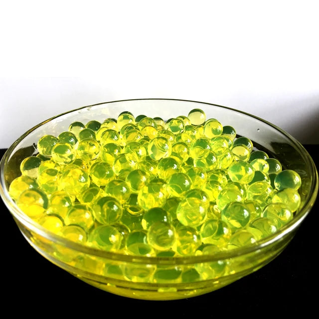 600 unidades/bolsa de perlas de agua de cristal para suelo, bolas de hidrogel Orbiz para cultivo, grandes flores decorativas para decoración del hogar y bodas. 